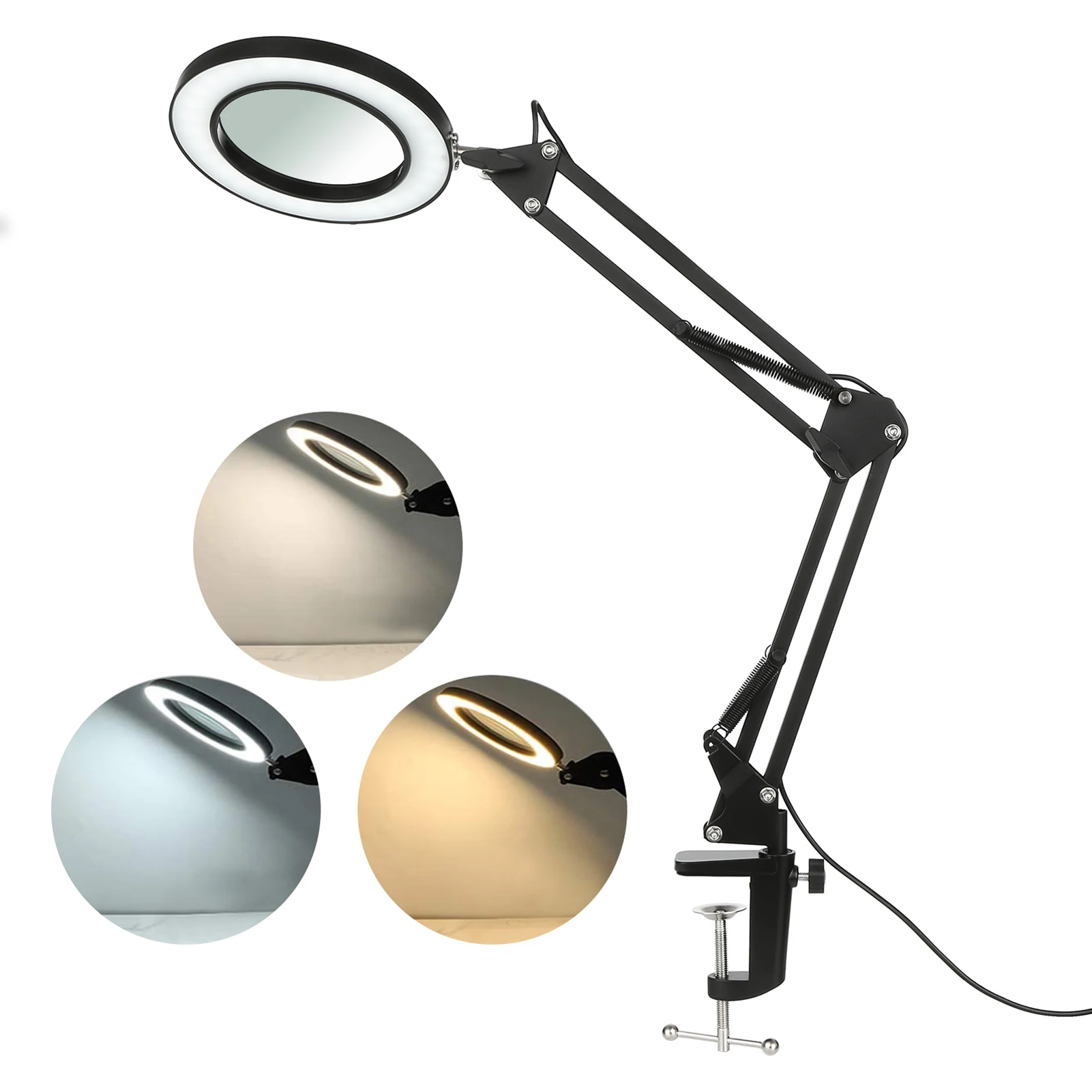 fluorescent swing arm magnifying lamp