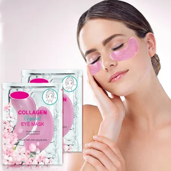 Crescent moon collagen eye mask hydrogel ainti-wrinkles dark circles removal colored eye mask relief fatigue glow eye patch mask