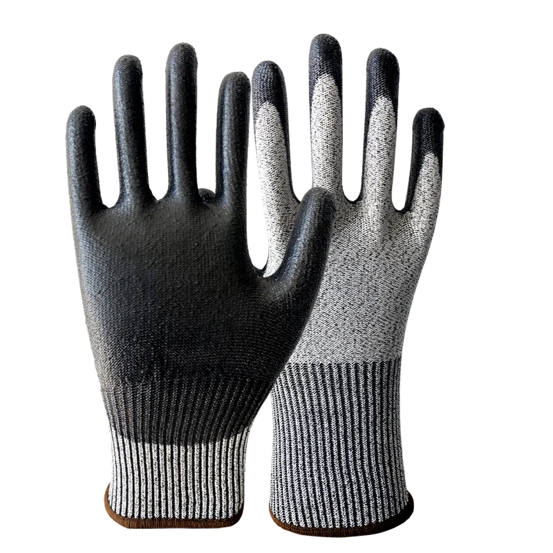 Ce En388 Level 5 Factory 13g Hppe Kitchen Hand Rubber Cut Resistant Ppe