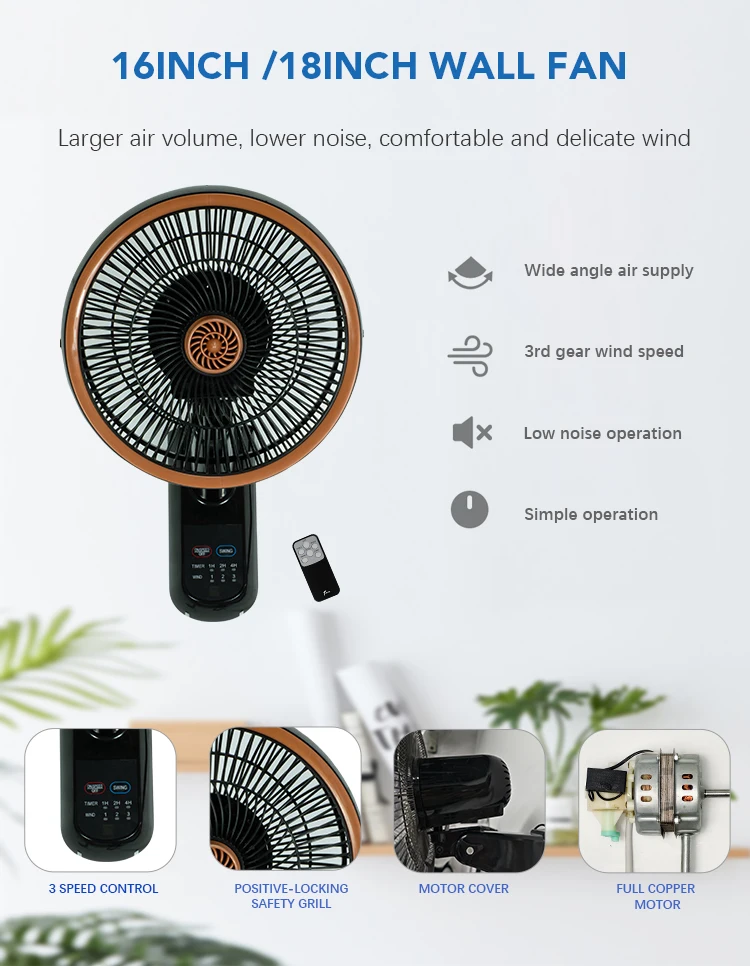 Wall Fan, Plastic, 16/18inch - detail 8