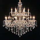 Project Chandelier Hight Quality Large European Gold Traditional Maria Theresa Crystal Chandelier For Hotel Project
