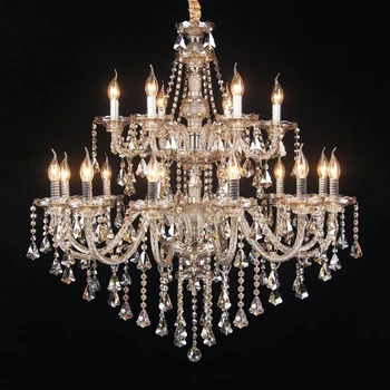 Hight quality large european gold traditional maria theresa crystal chandelier for hotel project