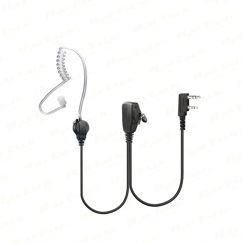 5x Surveillance Kit Clear Tubes Headset Earpiece Earpiece For Vertex Standard 