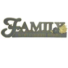 Family Resin Plaque Words FAMILY On The Base Resin Letters Home Decoration Statue Sculpture