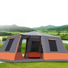 Tent 6-8 Persons Outdoor Automatic Waterproof 2 Bedrooms 1 Living Room Big Camping Family Tent For Sale