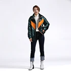 Women's Jacket Fall/winter Tongxiang New Green Fashion Trend Women's Regular Warm Hooded Silk Down Jacket