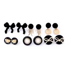 Black Earrings Fashion Black Jewelry Party Gold Plated Earrings Women Zircon Butterfly Earrings