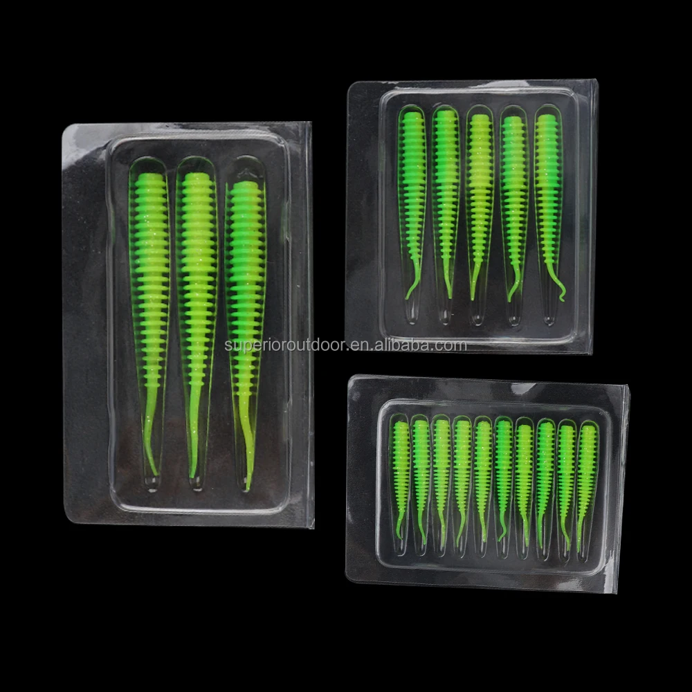 Superiorfishing Soft Bait Single Tail Soft Worm Lure Mm Mm Mm