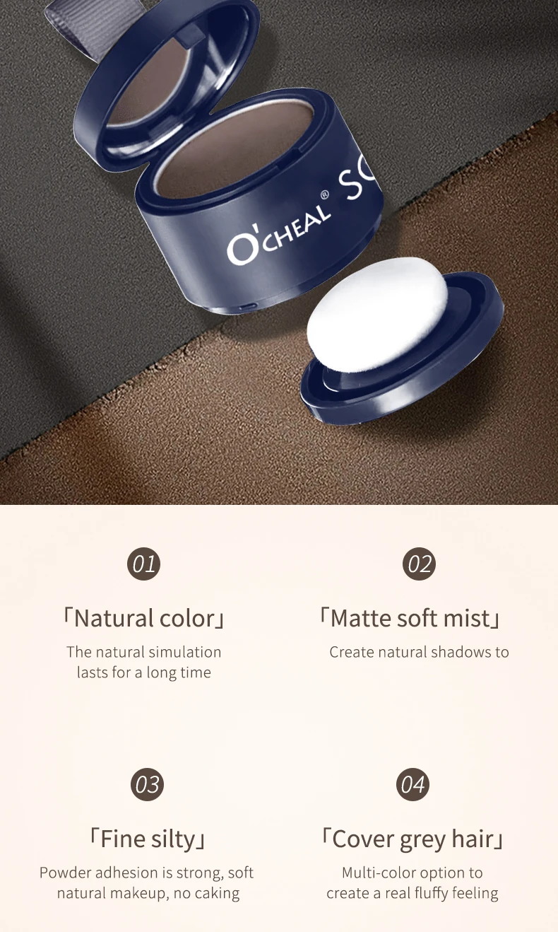 OCHEAL High-Quality Outline Filled Forehead Shadow Powder Waterproof and Sweat Proof Hairline Powder