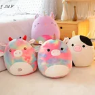 Most Popular Squishmallow Plush Toys Rainbow Unicorn Stuffed Animals Soft Pillow Toys Cow