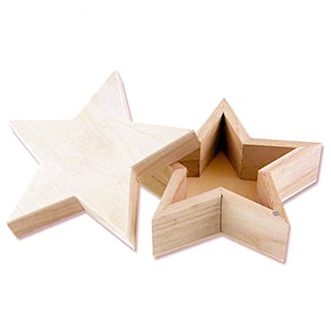 wooden craft shapes and boxes