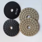 Diamond Pads Concrete Polishing Buffs 4Inch 100mm Wet Resin Diamond Buff Polishing Pads For Granite Concrete