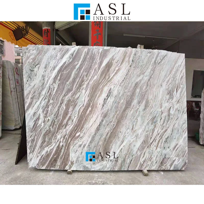 Fantasy Brown Marble Slab Granite Kitchen Countertops