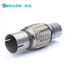 Extension Bellows Flex Pipe 2"Stainless Steel Flex Pipe With Extension Tube Bellow Pipe Joint For Aftermarket