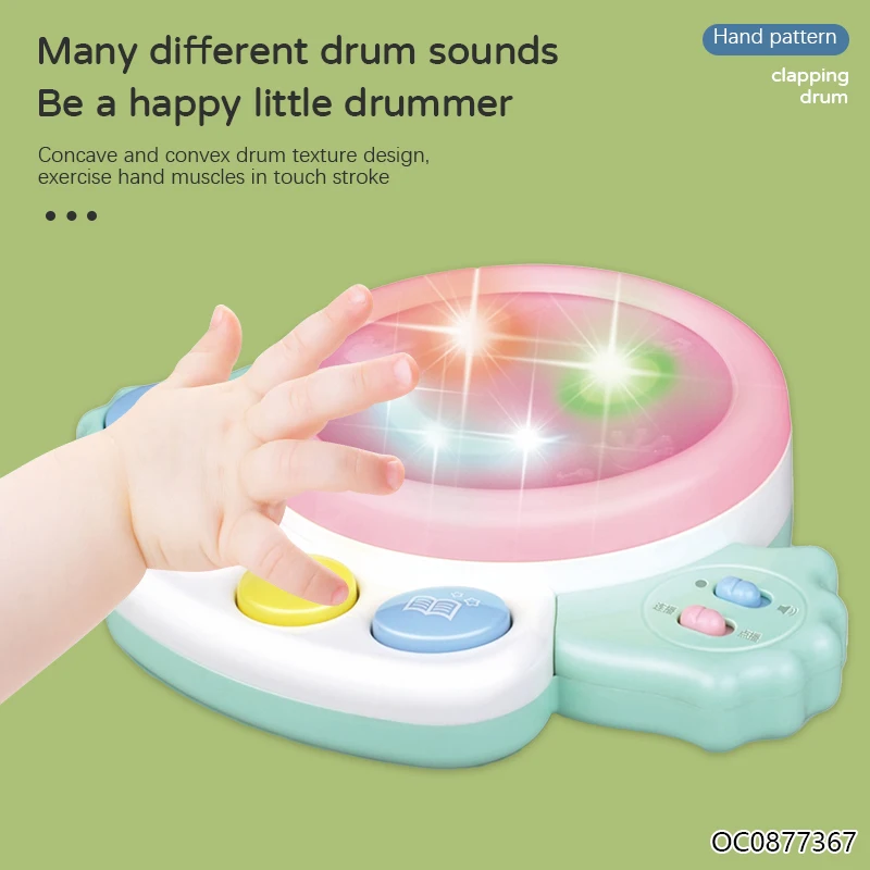 Baby product educational toys electric hand drums electronic drum set with keyboard
