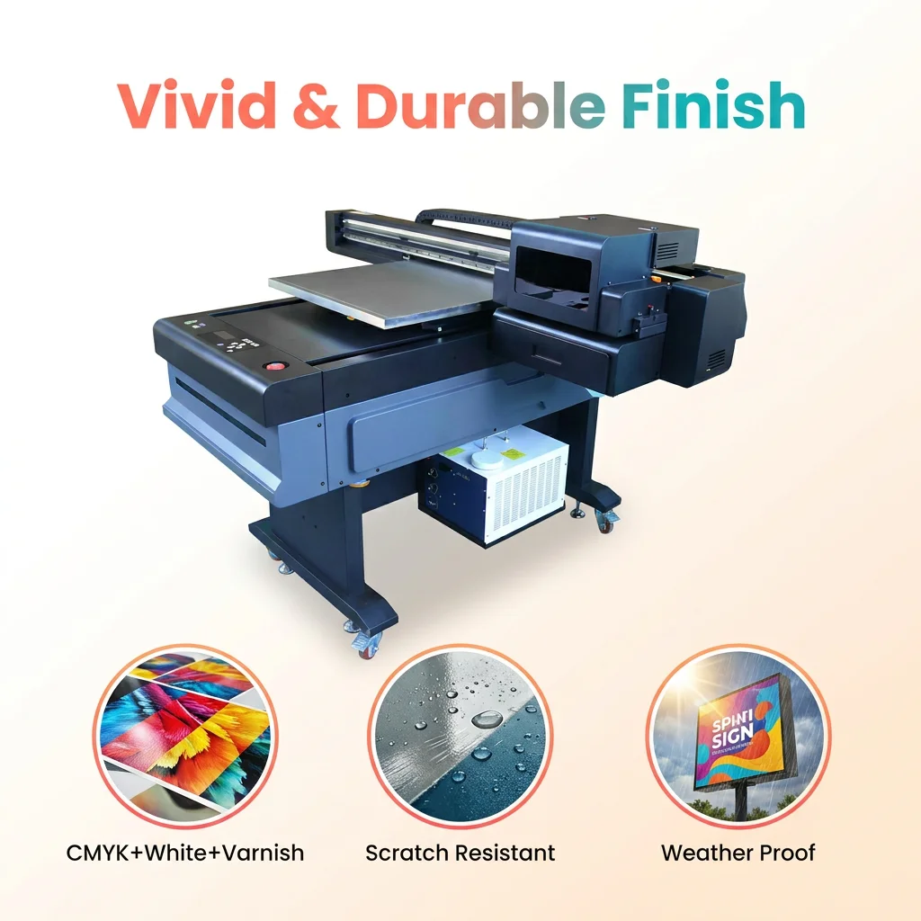 product new high performance econuo 6090 uv ink dtf printer with varnish printing 1 year warranty gift flat cylindrical objects685-3