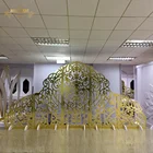 Wedding Gold Graceful Butterfly Pattern Wedding Supplies Gold Wedding Backdrop Stand For Party Event Banquet