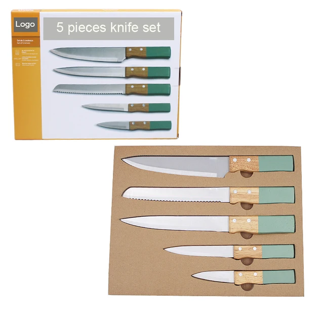 2021 <strong>amazon</strong> new style 5 pieces kitchen knife set with customized