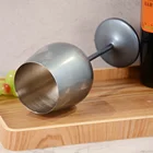 Goblet KLP 500ml Custom Metal Household Tumbler Wine Glass Cocktail Goblet Set Wholesale Gift Wine Glass Set