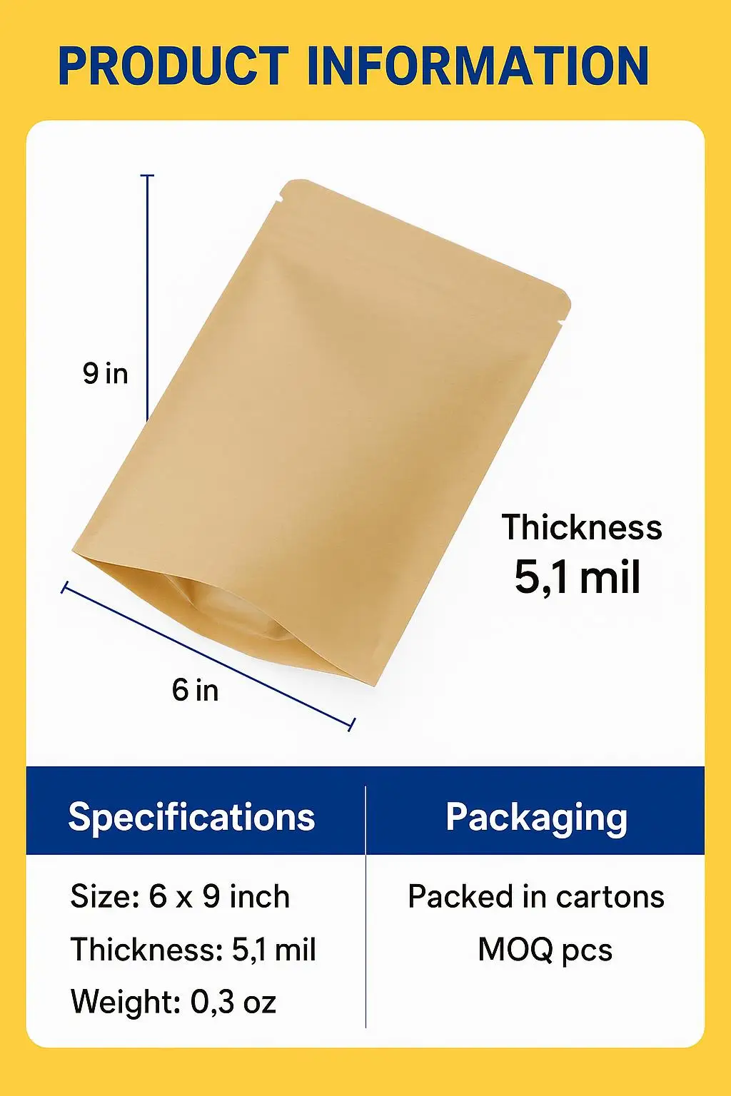 Eco-Friendly Resealable Kraft Paper Coffee Bag with Custom Logo for Ground Coffee and Tea Leaves - detail 5