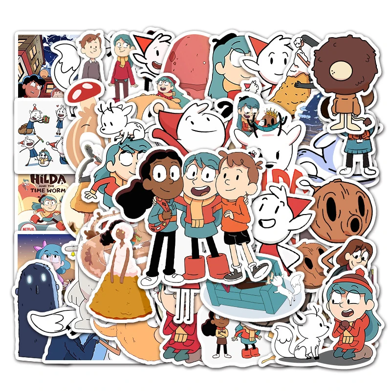 50pcs Cartoon Tv Show Hilda Children Graffiti Stickers For Girl Notebook  Bottle Laptop Kid Decorative Sticker - Buy Hilda Cartoon,Hilda,Kid Cartoon  Sticker Product on 