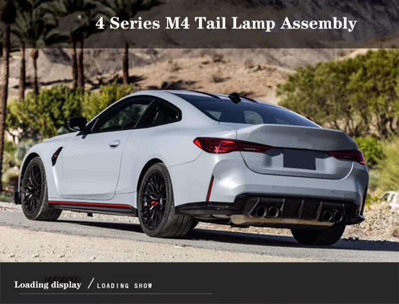 product upgrade led taillight assembly modified new m4 csl g22 g82 led rear taillight auto car tail lights 2020 2022 for bmw 4 series-10