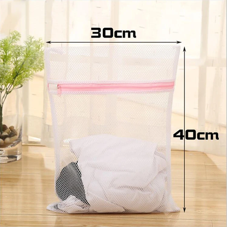 Washing Home Reusable Wash Special Mesh Bag Eco Friendly Durable Polyester Fine Mesh Laundry Bag With Zipper