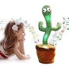 Toy 120 Songs Cute Stuffed Flowerpot Twisting Dancing Cactus Doll Talking Singing Music Dancing Cactus Plush Toy