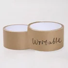 Adhesive Kraft Paper Writable Brown Eco Friendly Packaging Self Adhesive With Logo Custom Printed Kraft Paper Tape