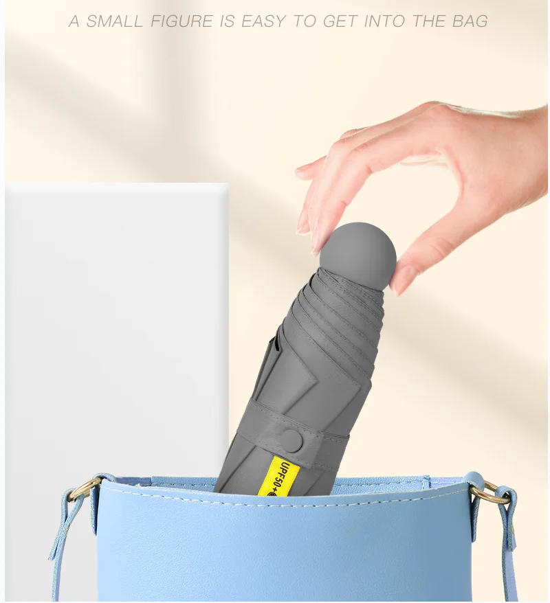 Hot Sale Design Luxury Waterproof Phone Size Pocket Wholesale Pocket Uv Capsule Promotion Umbrella For Gift