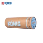 Paper Box Pencil Pencil Cylinder Box Custom Printed Kraft Paper Cylinder Tube Cans Box For Artwork Pencil