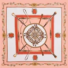 Silk Twill Square 60cm Silk Scarf Twill Classic Chain Ladies New Small Square Scarf Scarf