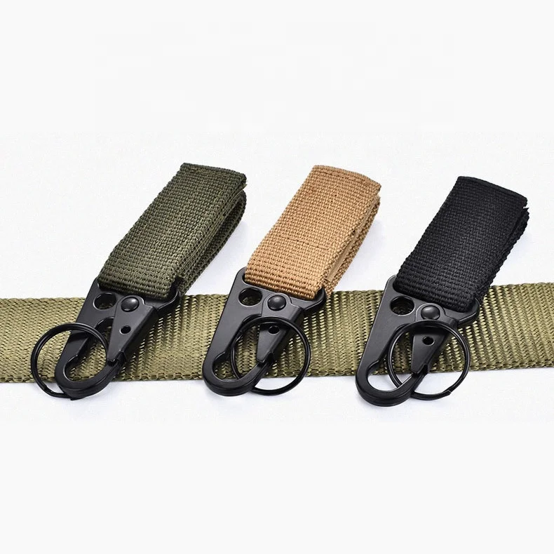 Details about   Outdoor Nylon Carabiner Lock Waist Belt Fast Hang Buckle Military Keychain Hook 
