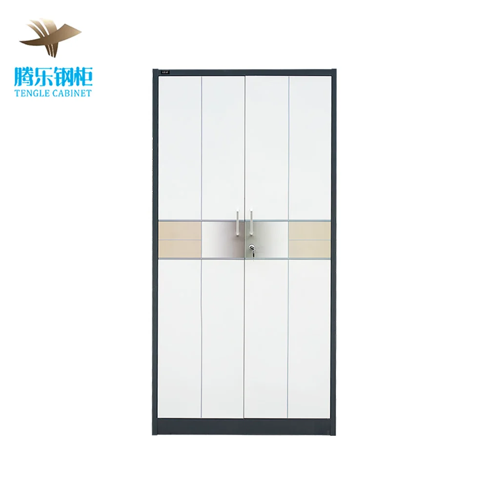 Customized Printed Pattern Steel Wardrobe Almirah Metal Clothes Storage Locker Changing Room Custom Printed Metal Locker Clothes