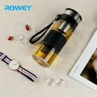 Ice Bottle Tea Glass Bottle With Tea Infuser 370ml New Portable Ice Customised Cheap Glass Bottle With Tea Infuser