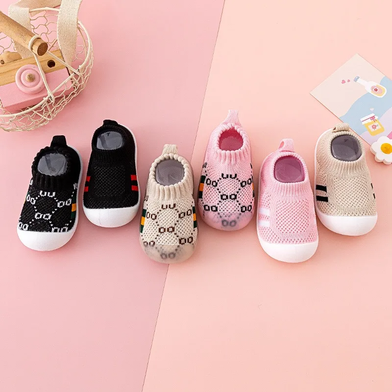 Spring summer unisex toddler slip-on shoes soft bottom baby shoes 0-4 years old baby pre-walker shoes