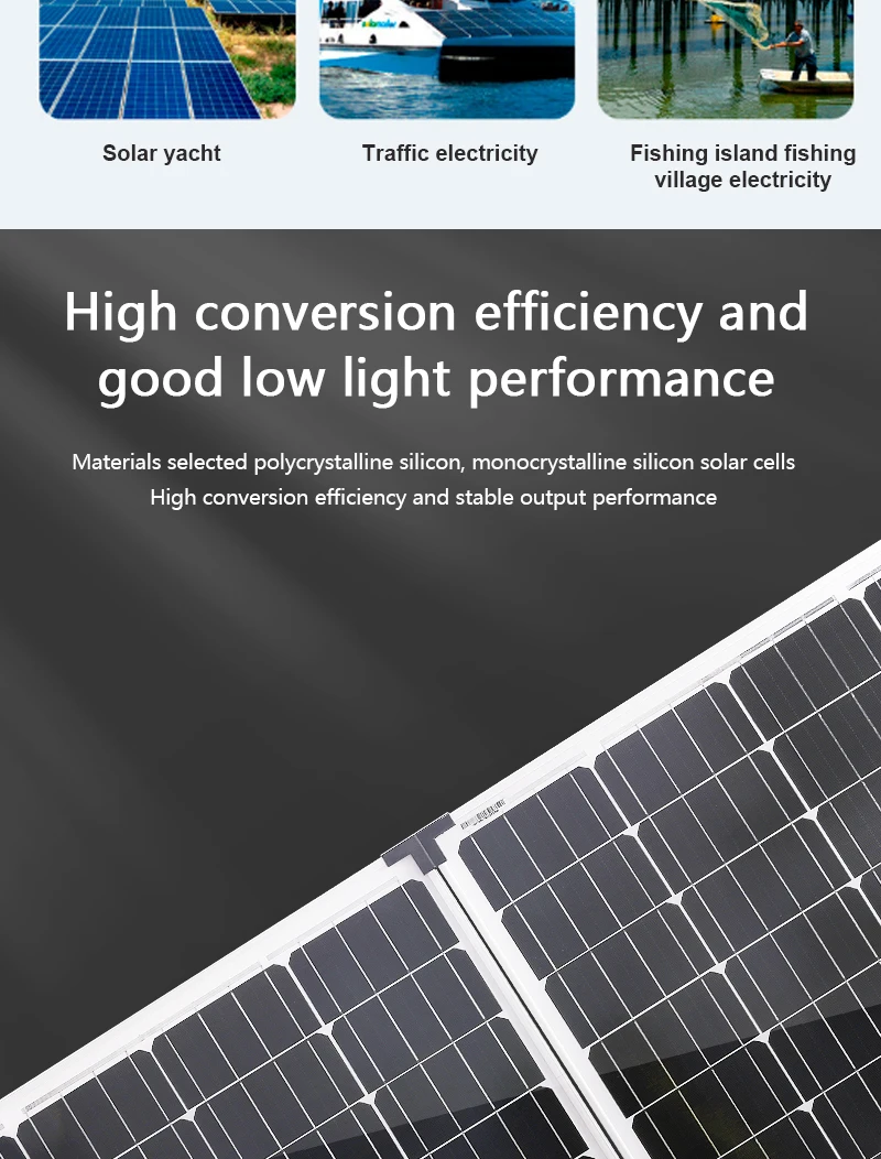 Monocrystalline Waterproof N-Type Photovoltaic Roof Solar Panel Flexible for Balcony Roof Premium Solar Module for Home Use details