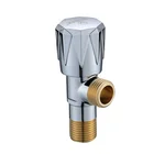 Brass Cock Bath Shower Faucets Brass Square Angle Stop Cock Seat Valve Golden With NPT Thread