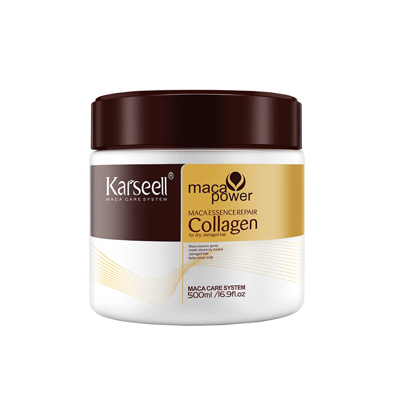 Wholesale karseell hair smoothing treatment Maca Power Karseell Collagen Hair Mask  for Dry and Damaged Hair