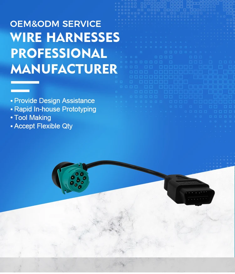 obd2 connector cable adapter harness with 1 year warranty-3