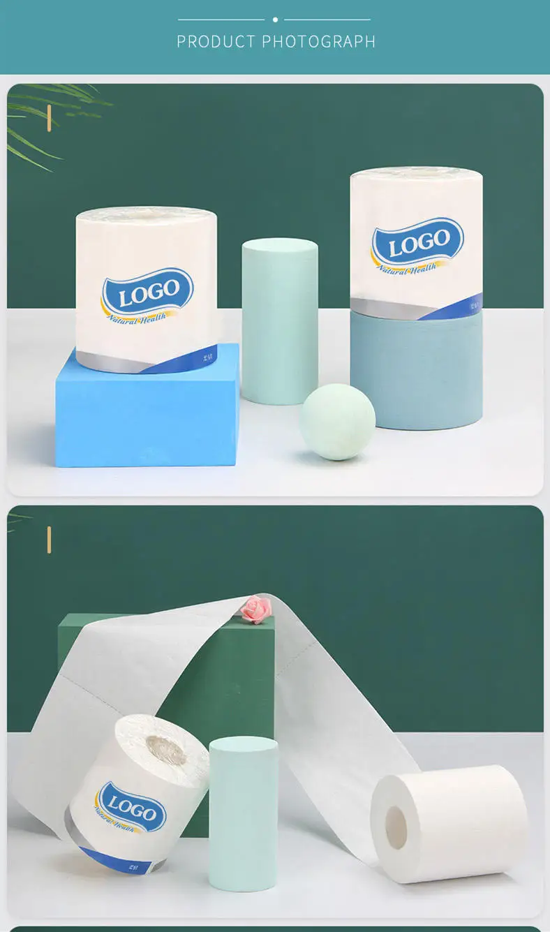 Wholesale Toilet Paper 2/3 Ply Roll Tissue Bamboo Toilet Paper