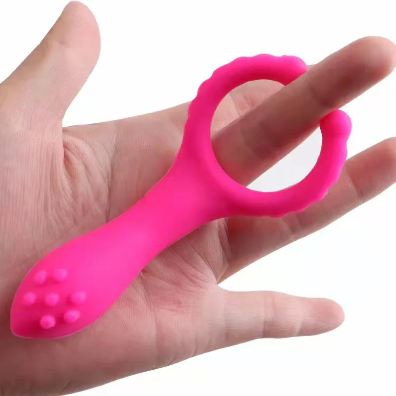 Cock Penis Ring Vibrator Silicone Rubber Male Products Strong Vibration Delay Ejaculation Cock Ring For Men Adult Sex