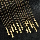 2020 Fashion 18K Gold Plated Horoscope Necklace Birthday Gifts Necklace Minimalist 12 Zodiac Necklace