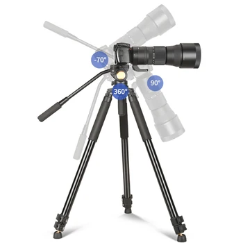 QZSD Q688 Tripod for Camcorder with Hydraulic Damping Pan head stand 20 KGS load capacity 1800MM height