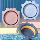 Children's Foldable Washbasin Baby Cute Piggy Washbasin Children's Supplies Household Cartoon Washbasin