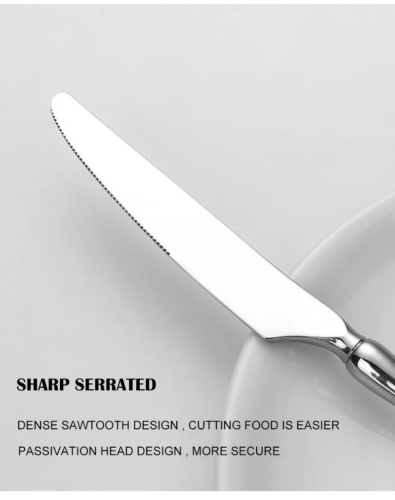 Luxury Stainless Steel 304 Durable Wedding Party Cutlery Set Customized Flatware