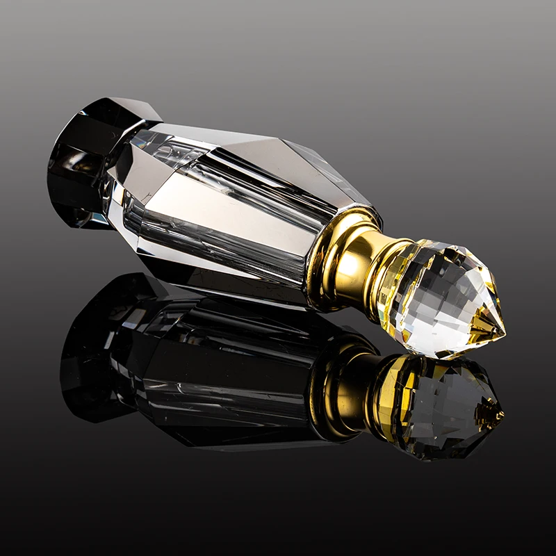 product new design beveled edge atmospheric 6ml glass empty bottle can be customized fashionable crystal perfume bottle-6