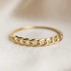 Gold Plated Sterling Silver Ring Milskye 18k Gold Plated 925 Sterling Silver Small Curb Chain Plated Ring