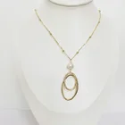 Moon Star Dainty Fine Chain With Crescent Moon Star Pendant Necklace For Gift