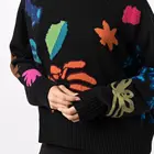 Women Women Fashionable Unisex Long Sleeve Crew Neck Oversize Knit Jacquard Sweater Jumper Women Pullover Sweaters